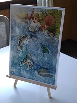 Amazon.co.jp: 釣りキチ三平 キャンバスアート 矢口高雄 釣り